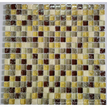 15x15mm crystal mix stone for wall decor